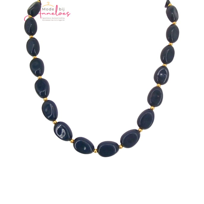 Sweet7 Korte Ketting 101233007 donker blauw Sweet7 Korte Ketting 101233007 donker blauw